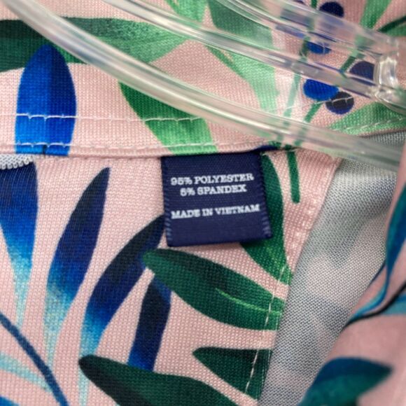 Construct Quick Dry Performance Golf Polo Mens MEDIUM Toucan Tropical Bird Pink - Picture 5 of 11